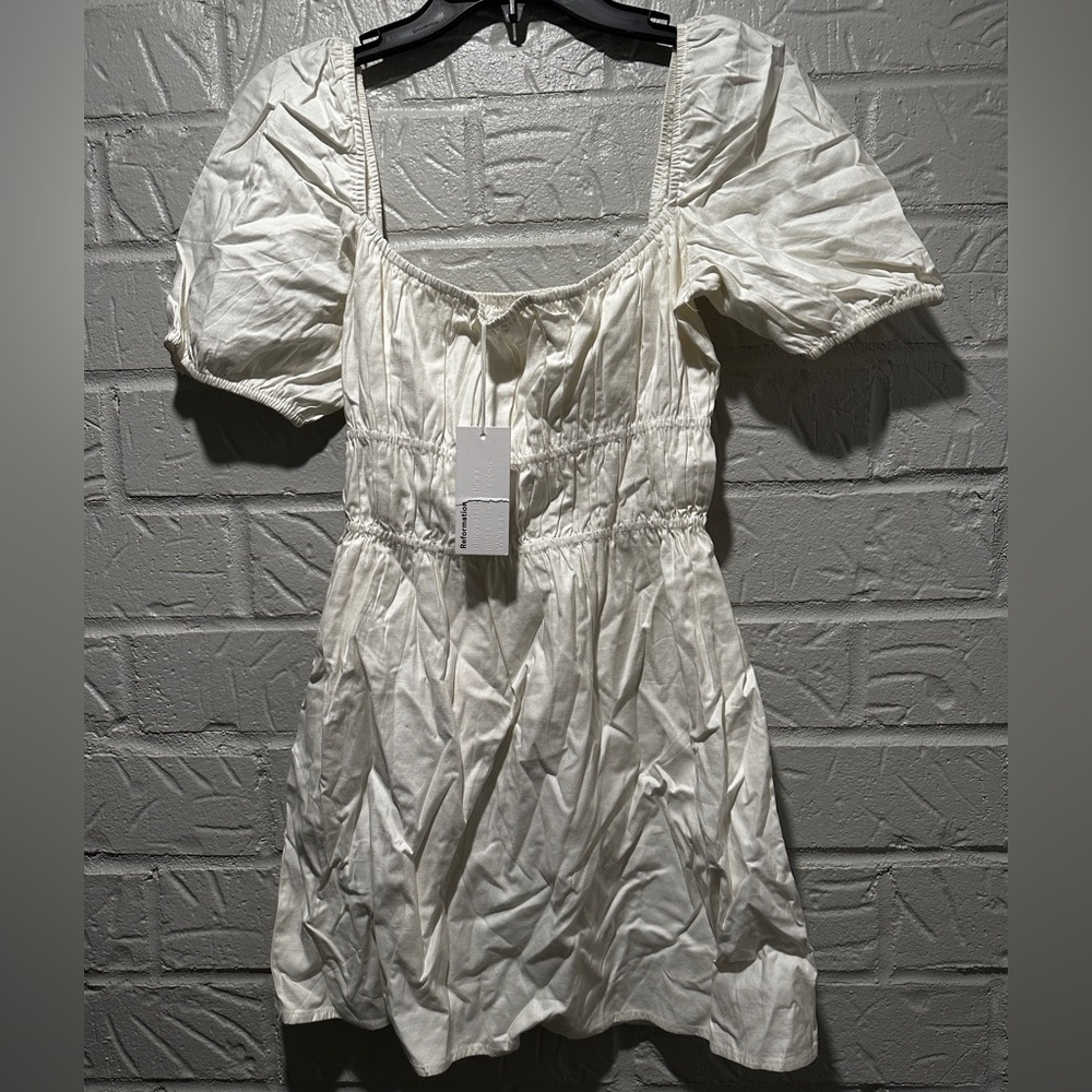 New Reformation White Mini Dress Size Small